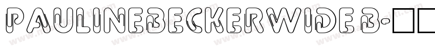 PaulineBeckerWide b字体转换